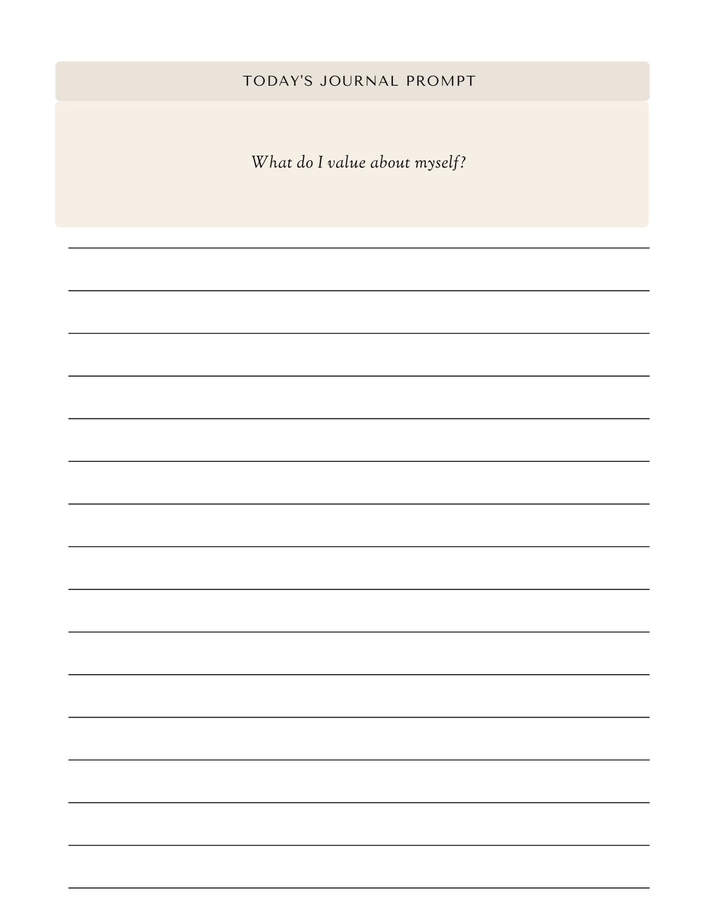 30-Day Self-Worth Booster Journal