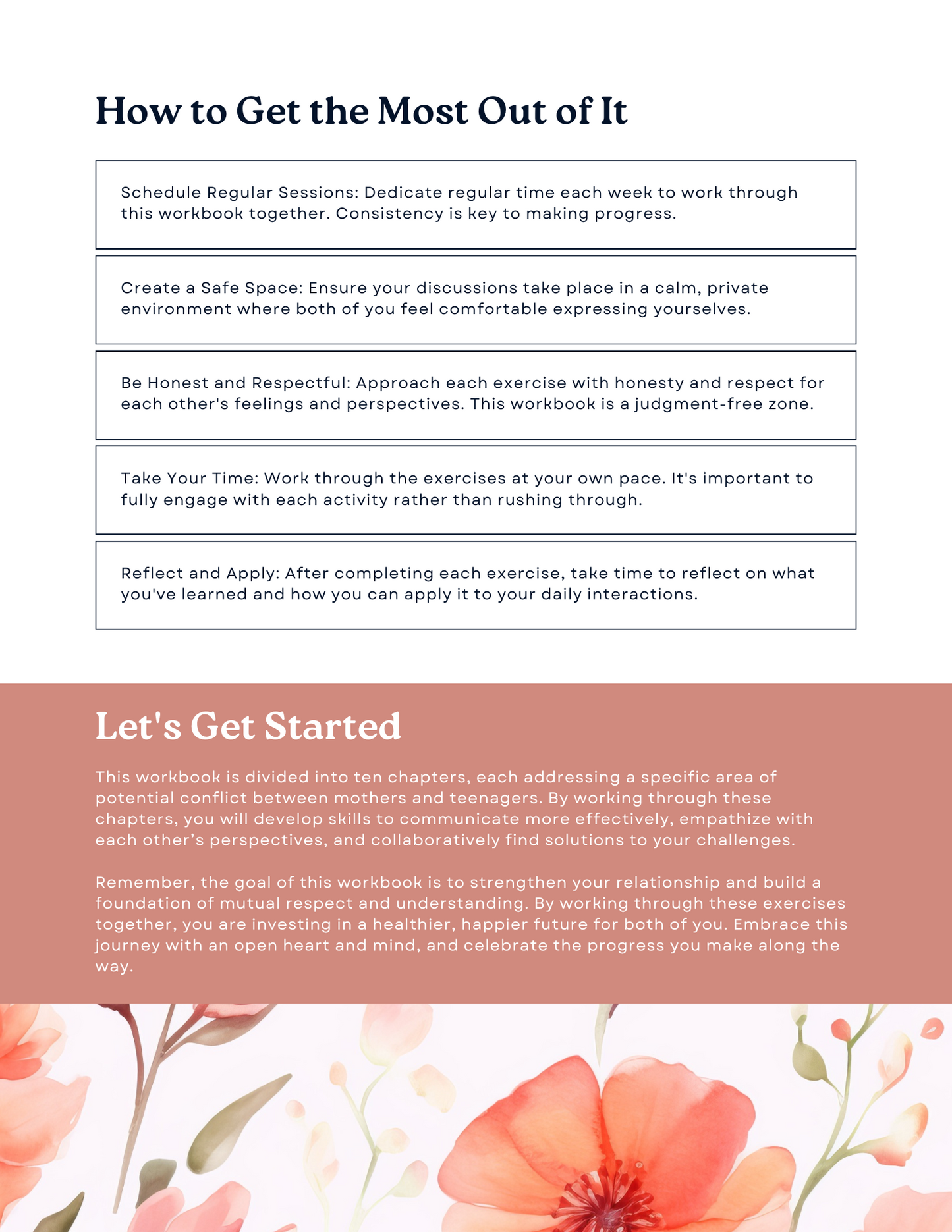 Let's Work It Out: A Workbook for Moms and Their Teenagers - Improve Communication, Resolve Conflicts, and Build Stronger Relationships